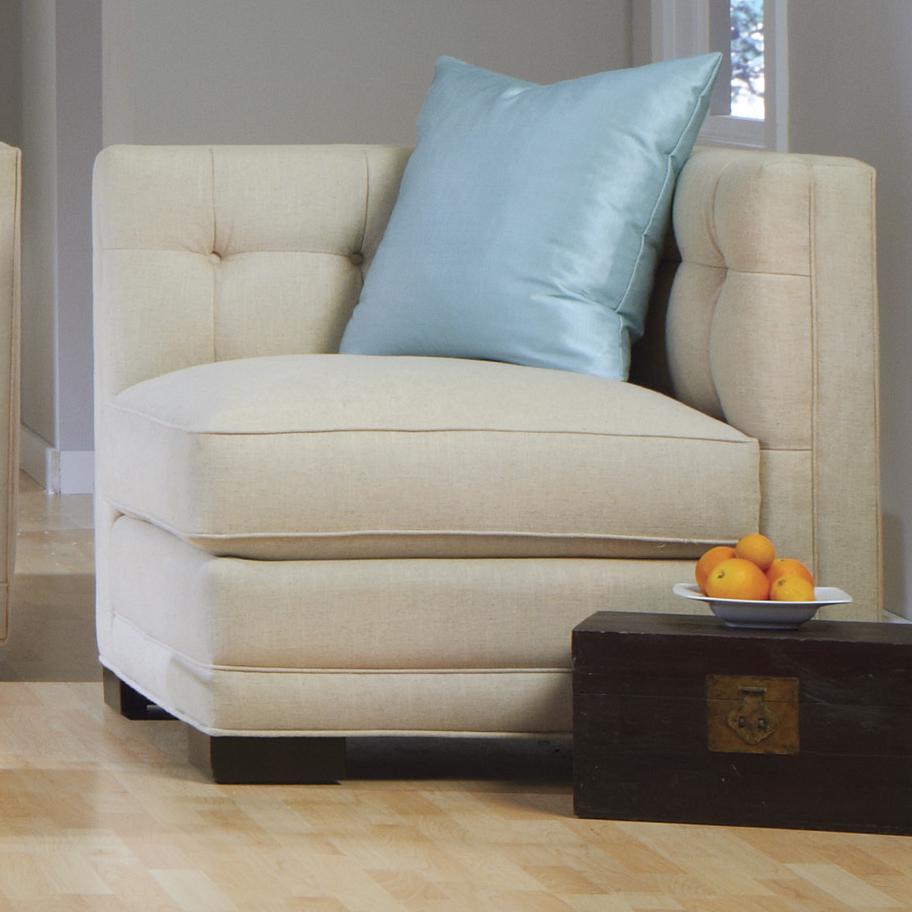 Marcus Daniels Abby Contemporary Button Tufted Corner Chair